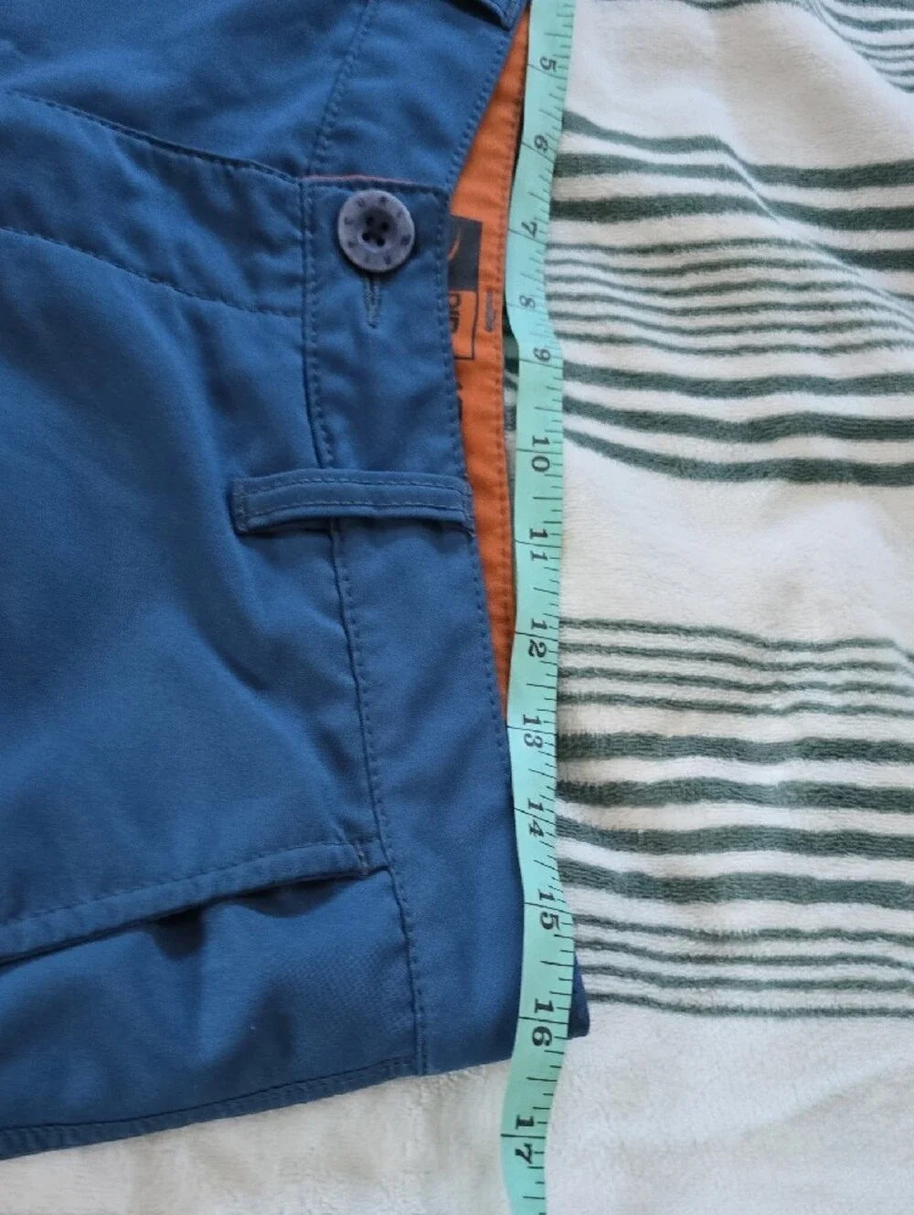 Rip Curl Men's Blue Flat Front Chino Shorts